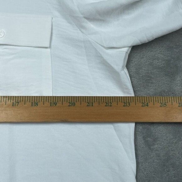 Hilary Radley Womens White Long Sleeve Button-Up Shirt XL d0164 - Picture 5 of 7